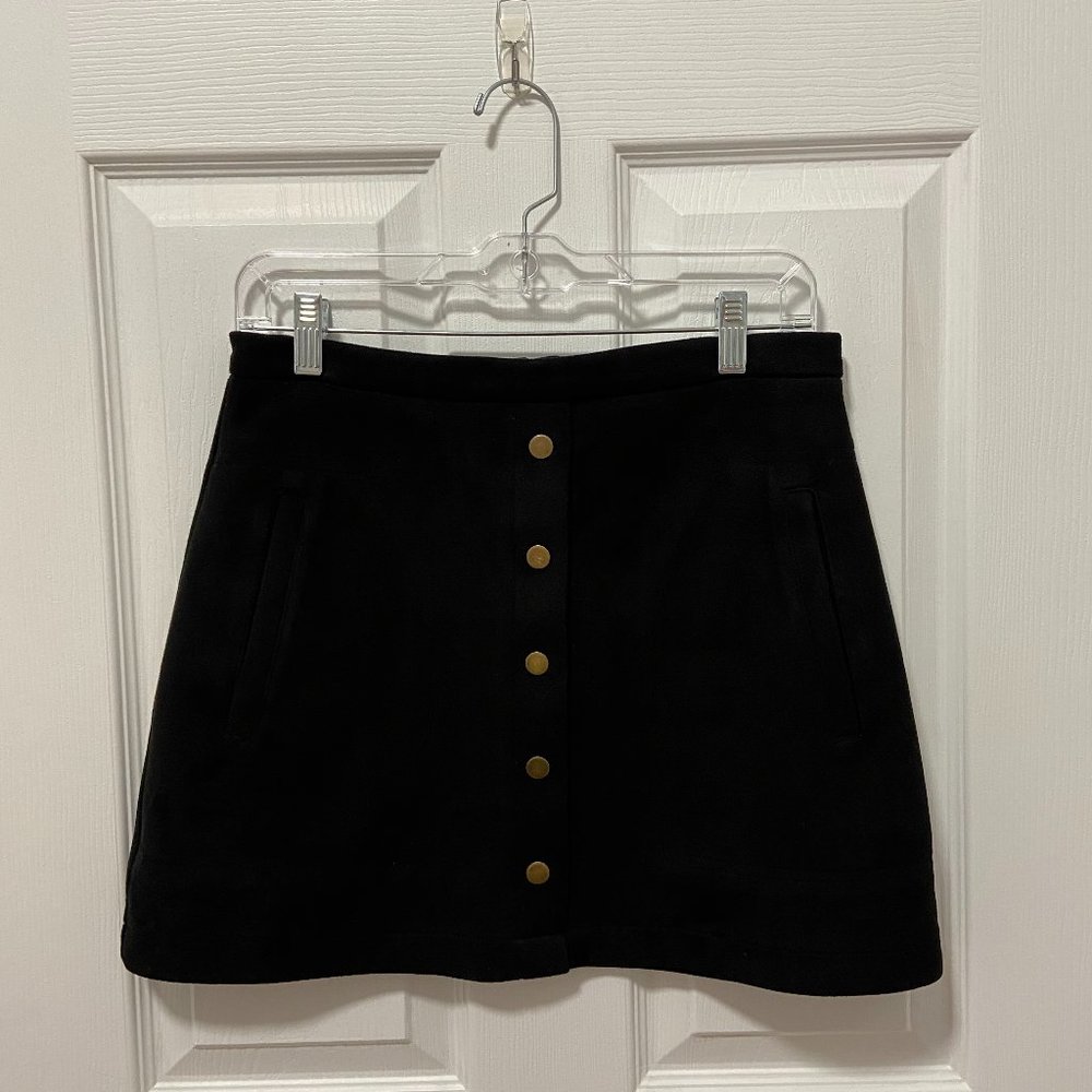 Black Button-down Skirt
